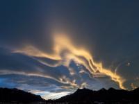 Dramatische Wolkenstimmung über Aschau
